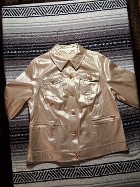 Deadstock Gold Jacket with Gold-Tone Buttons